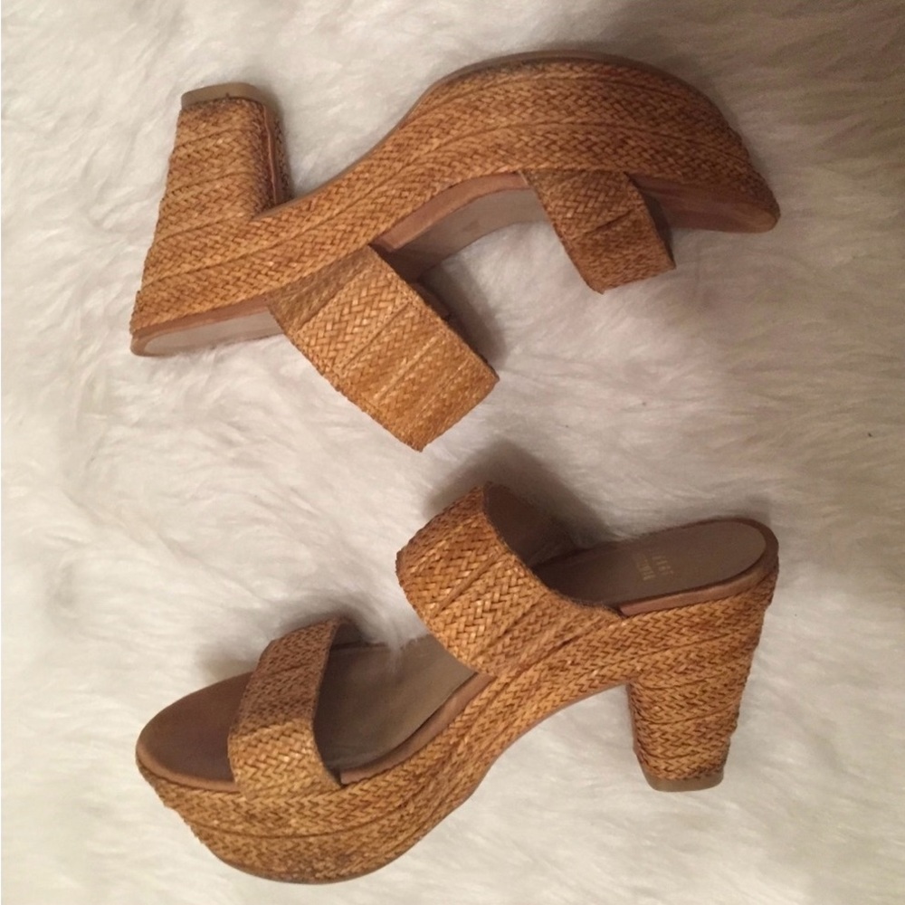 Stuart Weitzman Size 8 Platform Sandals - image 1